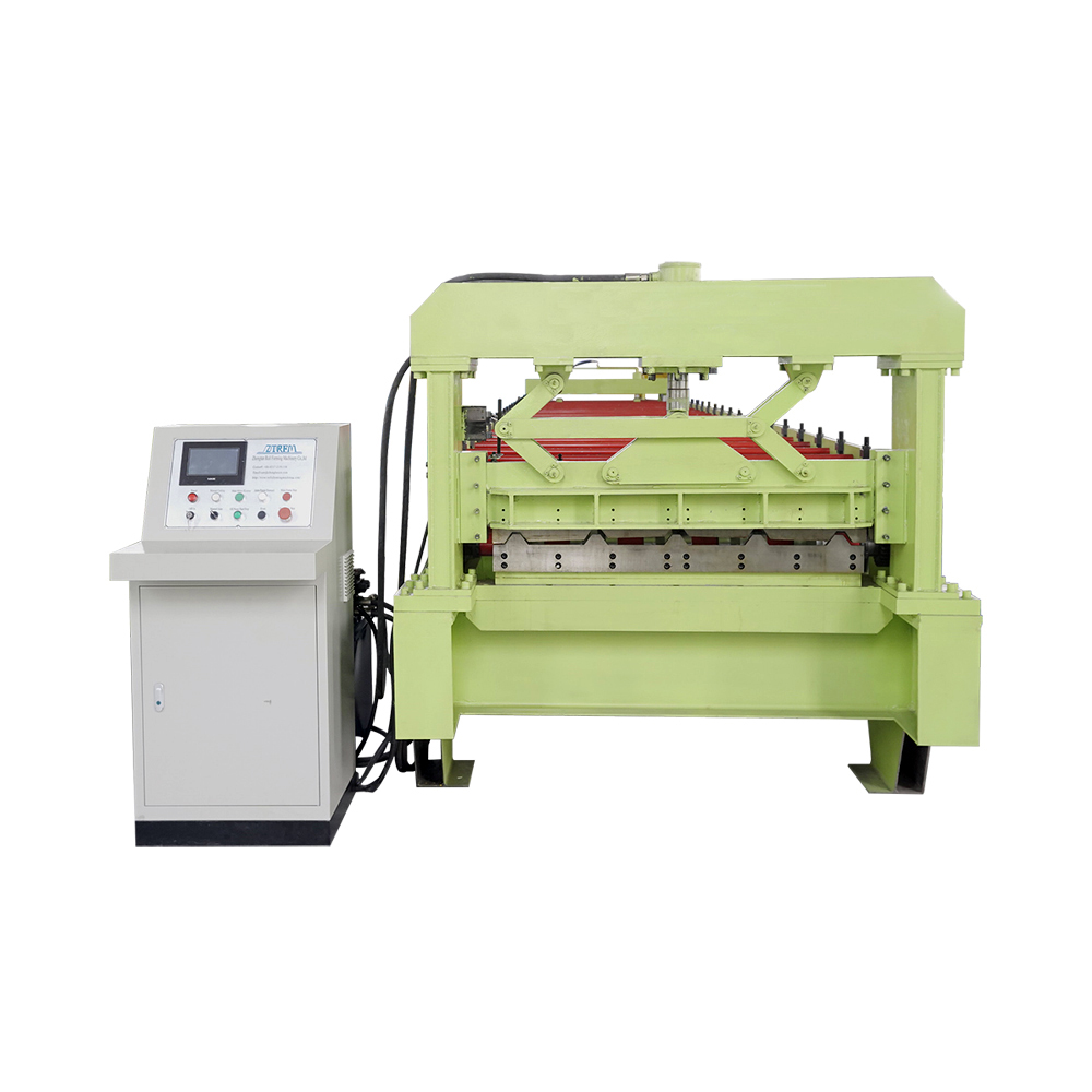 automatic crimping Metal sheet Aluminium Trapezoidal Ibr roof steel roof roll forming machine